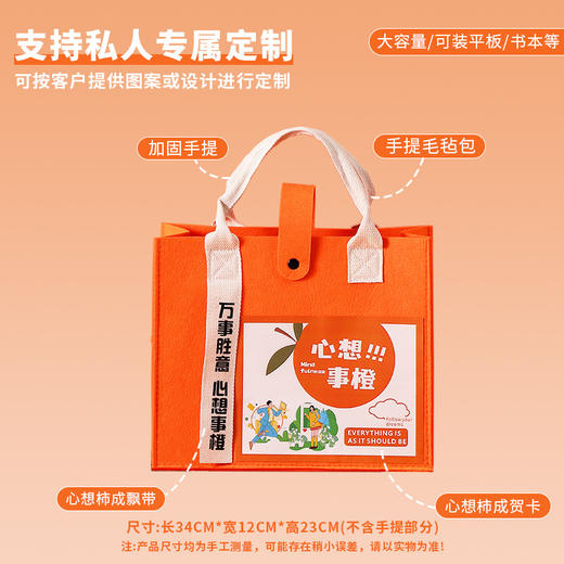 心想事橙毛毡包伴手礼 商品图2