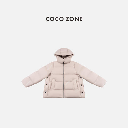 COCO ZONE 秋冬90鹅绒保暖连帽通勤风羽绒服CC2D2519 商品图0