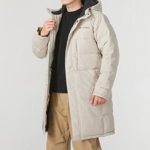 哥伦比亚男式净色防水羽绒大衣WE5702 商品图0