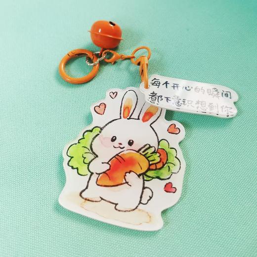 小林漫画   亚克力 马卡龙 治愈 多色系 钥匙扣挂件  铃铛挂件 商品图0