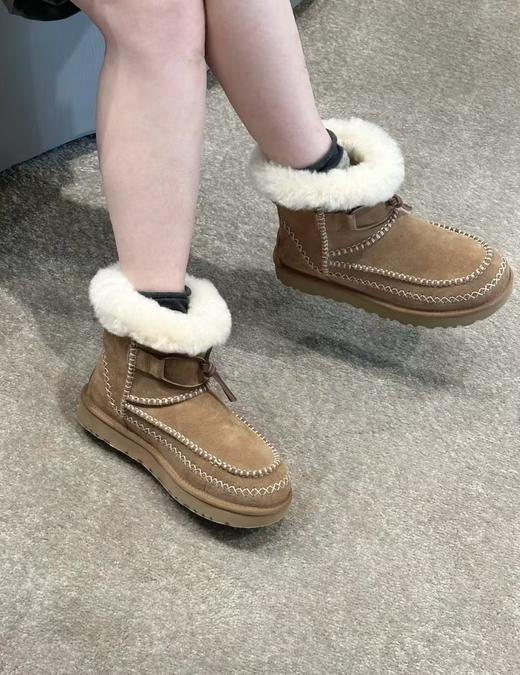 【女款】河南桑坡雪地靴新款阿尔派拖鞋/5854/阿尔派v口 雪地靴 35-40码 商品图9