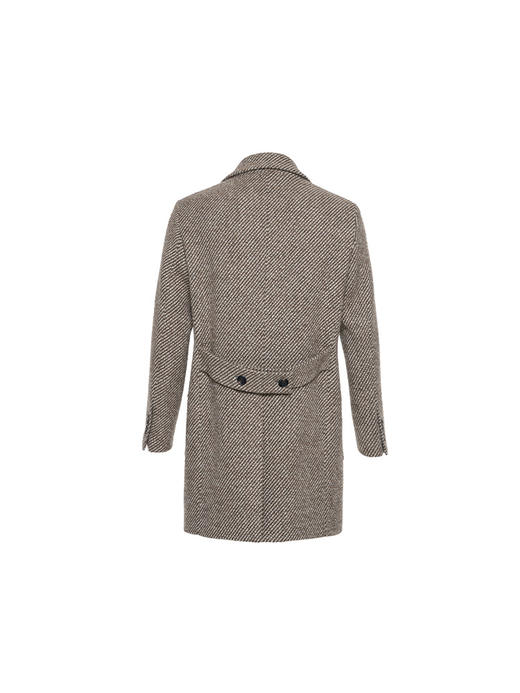 callisto大师系列卡其色意大利羊毛大衣 商品图1