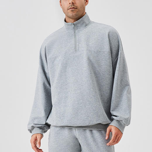 跃牌【欲动春风】男装系列 男士秋冬运动卫衣半拉链休闲训练健身服41521 商品图0