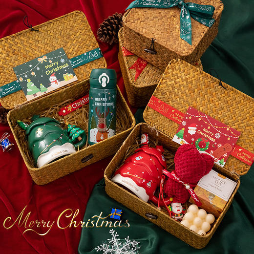 儿童幼儿园伴手礼手提袋圣诞礼物平安夜创意苹果盒新年小礼品批发 商品图0