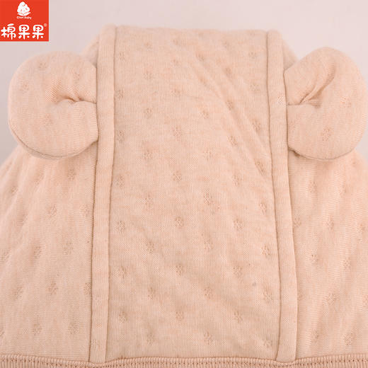 棉果果冬季新品专柜同款彩棉加厚保暖（3岁内可用）实用空气层斗篷外套M401120600052 商品图5