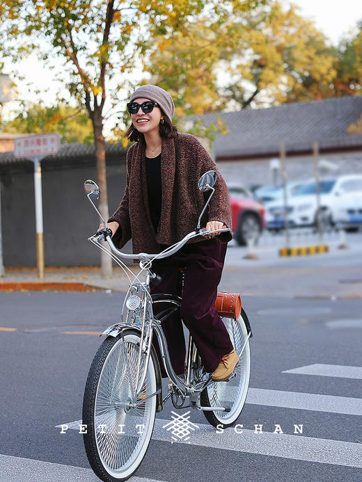 PETIT SCHAN小闪 CLO#626 Laugh-O-Grams 小欢喜 棉柞蚕丝松紧腰灯芯绒阔腿萝卜裤 商品图4