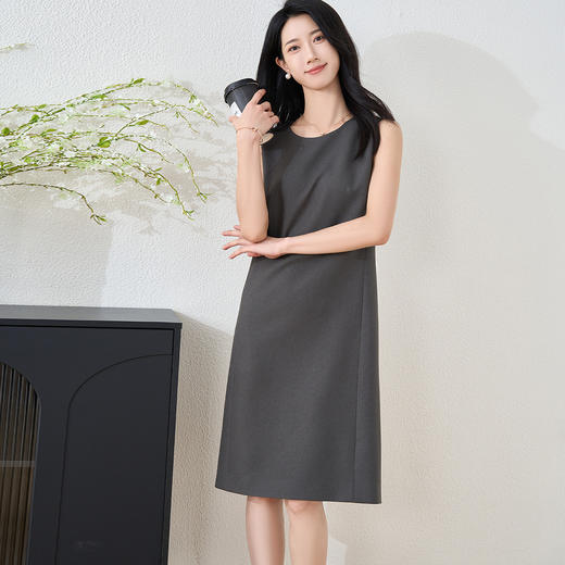 【气质显瘦通勤裙】2026春季知性优雅无袖连衣裙内搭裙子 商品图5