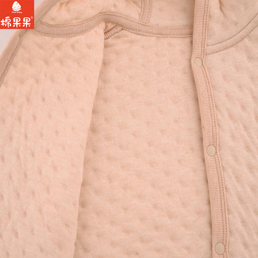 棉果果冬季新品专柜同款彩棉加厚保暖（3岁内可用）实用空气层斗篷外套M401120600052 商品图4