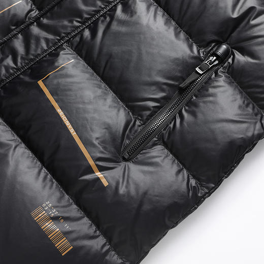 【特大码】【可拆卸帽】【新款DBW】大依优型大码中长款防风黑金羽绒服鸭绒外套休闲胖子大码男休闲宽松加肥加大上衣 商品图9
