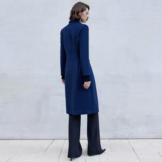 IWY/秋冬职业毛呢大衣女长款售楼处工作服酒店前台接待呢子外套毛C2147 商品图3