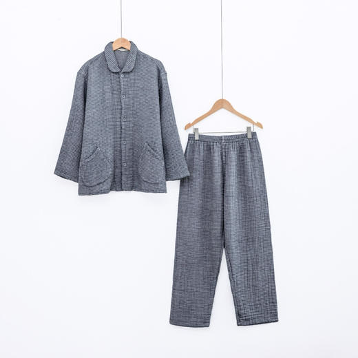 宜色家 男士开襟款家居服 商品图0