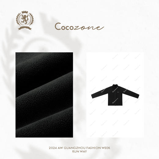 COCO ZONE 秋季立领长袖外套设计感字母百搭上衣CC2C2291 商品图2