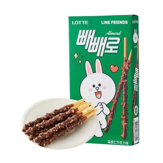 乐天 派派乐扁桃仁巧克力味饼干棒 32g/盒 商品图2