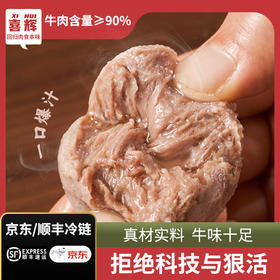 【十点读书专属】喜辉五星款汕头牛肉丸/牛筋丸/ 纯牛肉饼 鲜嫩紧实好肉质 肉感十足Q弹爽口爆汁  200g/袋