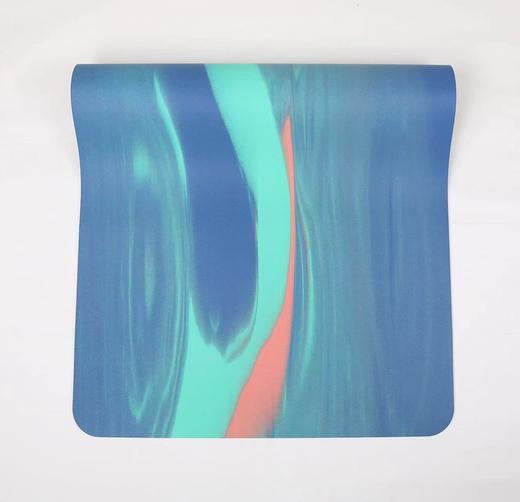 色彩艺术加厚防滑耐磨撞色磨砂橡胶瑜伽垫 商品图3