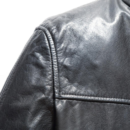 【真皮DSZ】大依优型大码立领皮牛皮夹克外套休闲简约大号皮夹克真皮皮草加肥加大 商品图1