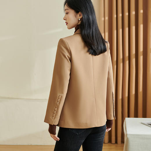 【通勤西装】米思阳2025秋冬季时尚气质职业修身显瘦立体剪裁精致西服外套2486 商品图6