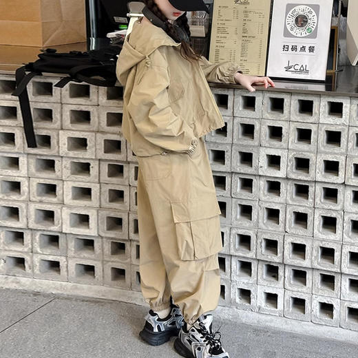 裁缝学苑TQ125儿童新款连帽工装外套纸样休闲裤子套装童装样板 商品图2