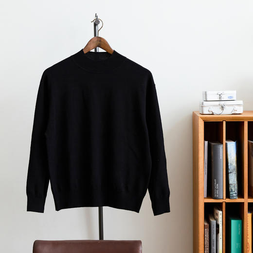 Cicadahood极简RWS美利奴羊毛高领套头针织衫 无性别 商品图5