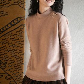 牧衣游原创 刺绣绒感套头衫----旷野