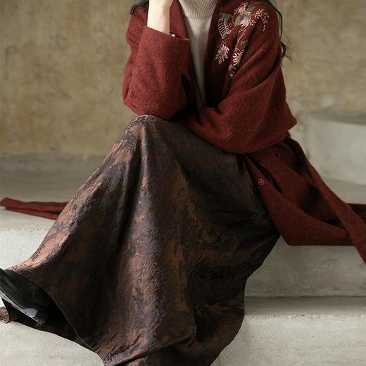 【*回归】牧衣游原创 提花丝麻半裙---- 星回 商品图3