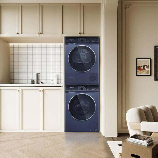 西门子（SIEMENS）10公斤超氧洗烘套装  智能除渍 超氧洗护 深层除螨 LED触摸屏 WB45XME18W+WT45XMD18W 商品图8