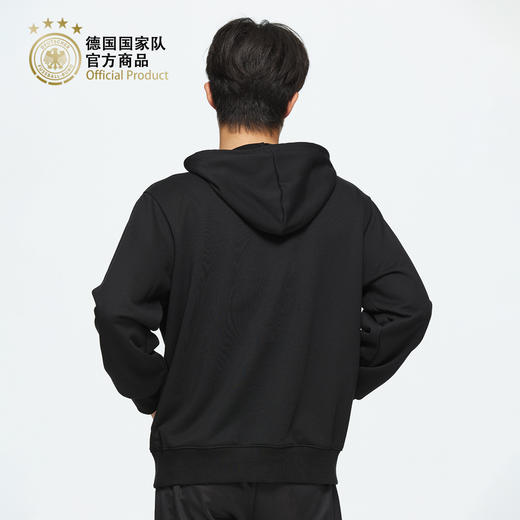 【官方正版】德国国家队 | 黑色队徽连帽卫衣运动服logo休闲简约时尚 商品图1