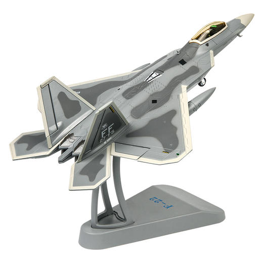 1:72特尔博F22模型合金F-22猛禽隐形飞机模型战斗机仿真航模成品 商品图1