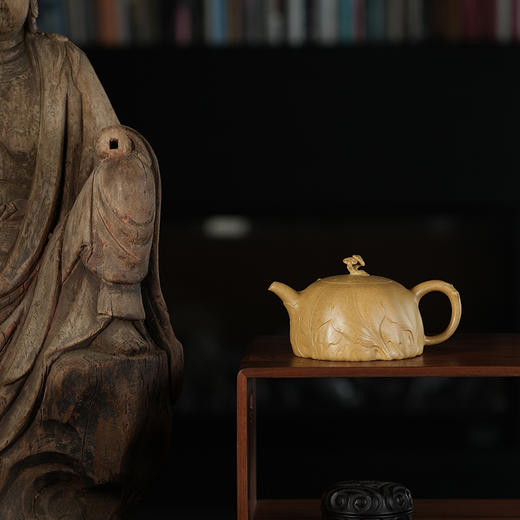 龙德堂陶艺 徐飞制《秋思》原矿金砂段 290cc 库存请咨询客服 商品图0