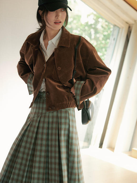 Even Vintage| 复古时髦 经典哈灵顿夹克版型灯芯绒加厚短款外套 商品图2