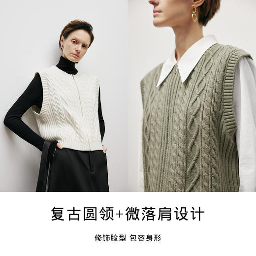 【商场同款】麦檬冬毛衫背心5EA334241 商品图3