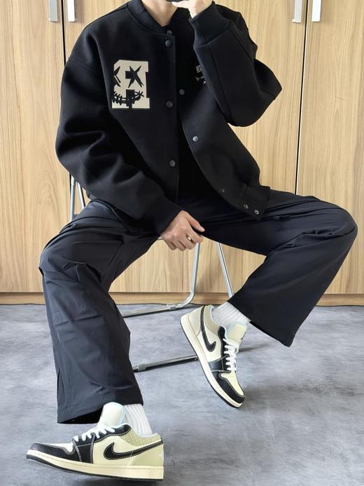 耐克AJ1Low低帮休闲运动鞋编织米黑男款（HY） 商品图3