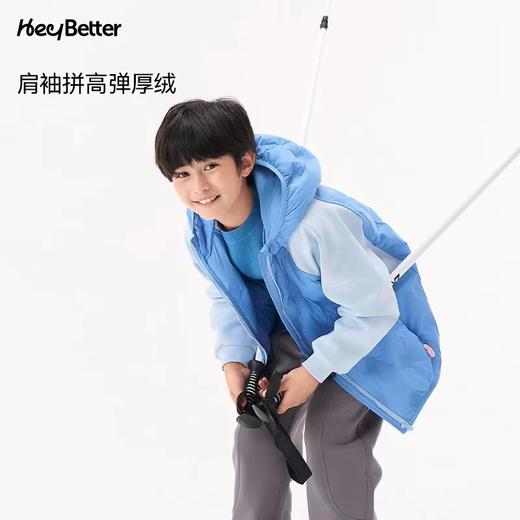 (包邮)Heybette儿童轻薄连帽 鹅绒 羽绒服袖口抓绒（四种颜色） 商品图1
