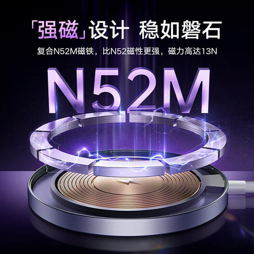 REMAX铝合金15W快充磁吸无线充电器RP-W58 银色 商品图3