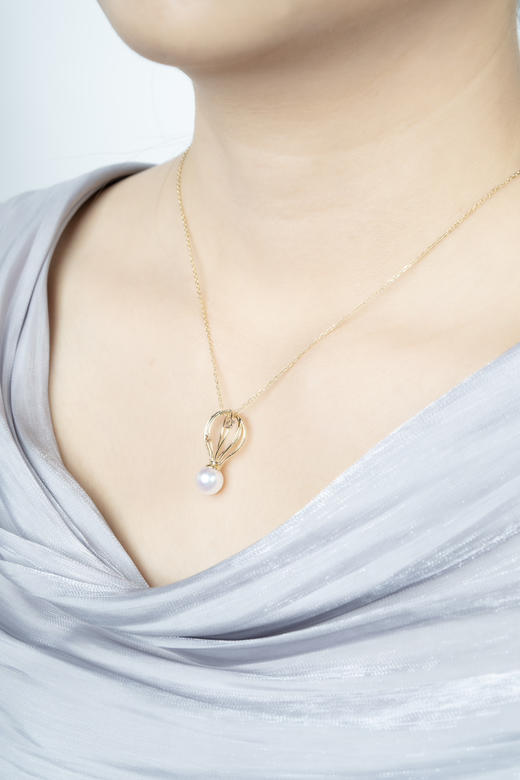 「热气球」Akoya珍珠14k项链 商品图2