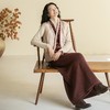 牧衣游原创 牦牛绒毛织混纺半身裙女冬新款软糯轻盈直筒裙 自由鸟 商品缩略图2