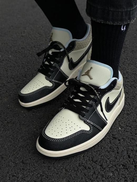 耐克AJ1Low低帮休闲运动鞋编织米黑男款（HY） 商品图5
