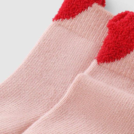 英氏婴儿袜子秋冬加厚女童消臭抑菌袜2024新款两双装YIWBJ4Q656A 商品图1