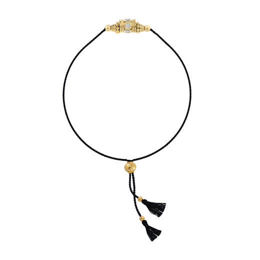 北京仓｜Dorothee sausset-Rakhi 2 Topaze blanche Fil Noir-黑绳 22k镀金 托帕石 转运珠 手链［法国设计师］ 商品图1