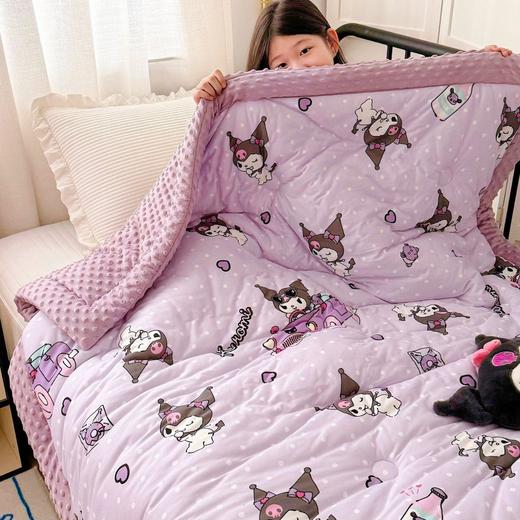 【裸睡触感 可”啃咬“的豆豆被】秋冬A类母婴级！三丽鸥卡通豆豆绒被 3D立体安抚盖被婴幼儿午睡被芯 商品图3