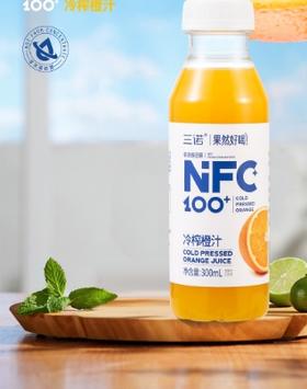 三诺果然好喝NFC100%橙汁300ML