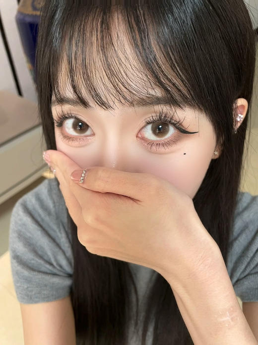 jellibo 冻冻梨花/流光星海 14.0mm 年抛美瞳 非离子 0-1000 棕色蓝色 商品图7