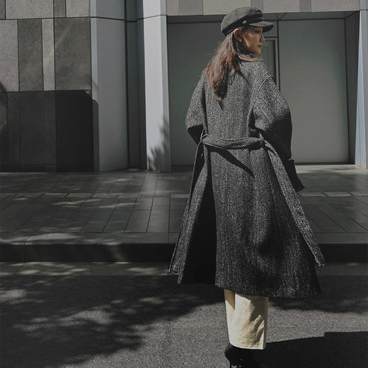 【顺丰包邮】81847 洛诗琳立领收腰*英伦风中长款毛呢外套03017 商品图4