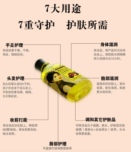 【120ml*3瓶】余伯年甘油护肤露  补水保湿 脸部滋润、身体护理、预防手脚干裂、 全身护理 老少都可用 商品图7