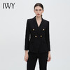 IWY/干练黑色新中式职业西服套装气质职场总裁范干练时尚工作服OLC14105+P34105-黑色 商品缩略图0