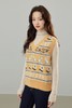 LNNNS 黄色兔子花朵图案针织背心上衣 17411 商品缩略图5