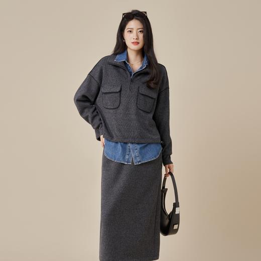 奇威花灰羊毛套装卫衣0AF0076182 商品图2