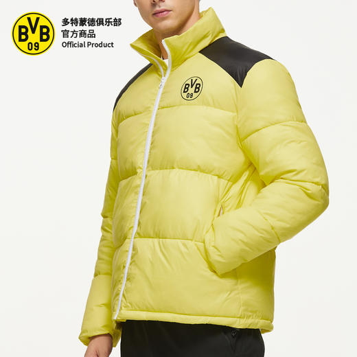【官方正版】多特蒙德足球俱乐部 | 黄色棉服立领短款简约时尚秋冬保暖球迷用品 商品图1