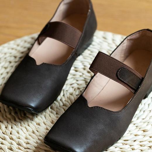 牧衣游 复古文艺舒适真皮单鞋气质感 沐兮【不支持会员折】 商品图2