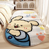 【可水洗，仿羊绒床边毯】卡通仿羊绒地毯 隔凉防滑垫 家用地毯 耐脏易打理 卧室床边毯 柔韧仿羊毛手感 拥抱小奶猫般的温柔-QQ 商品缩略图1